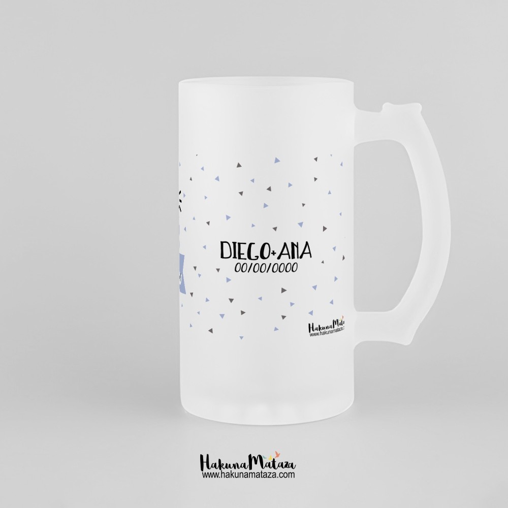 Jarra de cristal personalizada - El destino nos hizo amigos