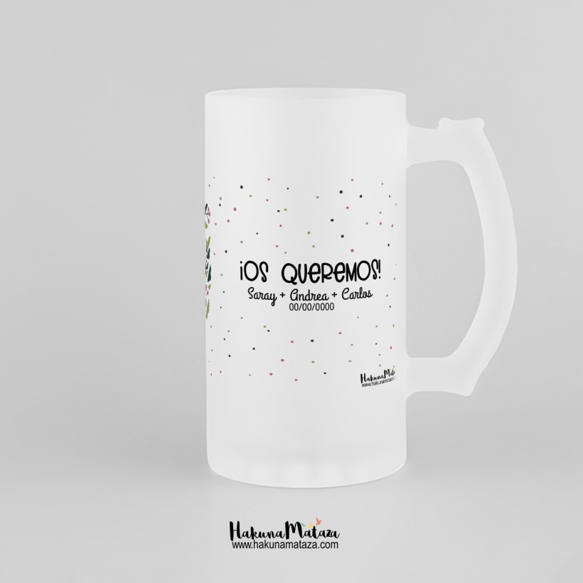 Jarra de cristal personalizada - Los mejores padres Jarra de cristal personalizada - Los mejores padres