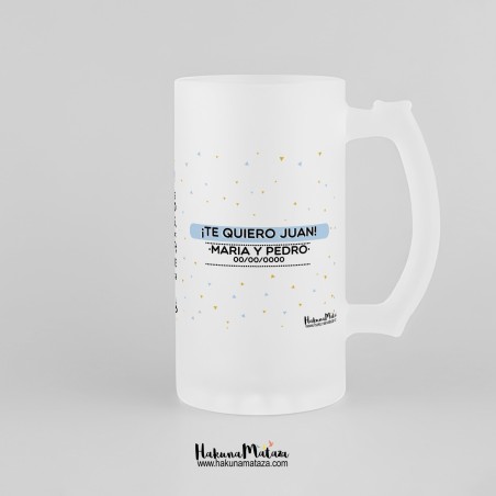 Jarra de cristal personalizada - Hermano es aquella persona Jarra de cristal personalizada - Hermano es aquella persona