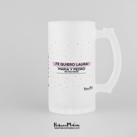 Jarra de cristal personalizada - Hermana es aquella persona Jarra de cristal personalizada - Hermana es aquella persona