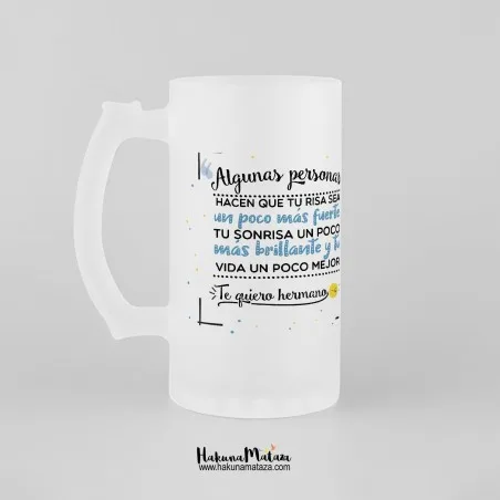 Jarra de cristal personalizada - Algunas personas (azul) | Hakuna Mataza