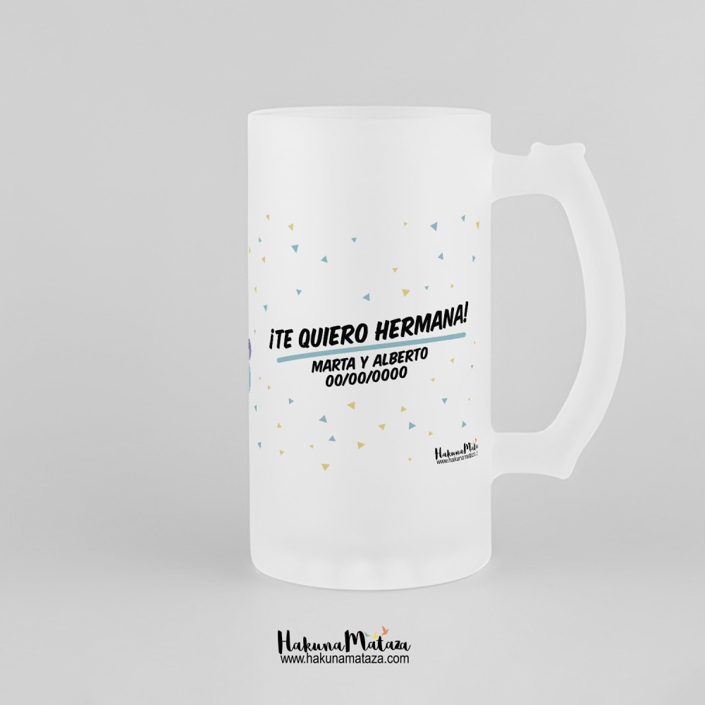 Jarra de cristal personalizada - Lo mas valioso