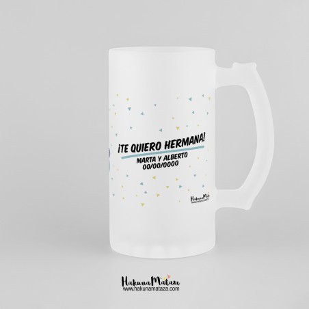 Jarra de cristal personalizada - Lo mas valioso Jarra de cristal personalizada - Lo mas valioso