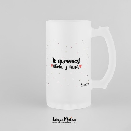 Jarra de cristal personalizada - Primer día de la madre Jarra de cristal personalizada - Primer día de la madre