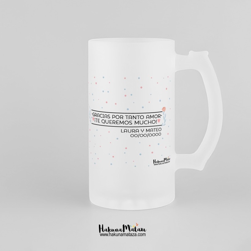 Jarra de cristal personalizada - Eres la mejor madre Jarra de cristal personalizada - Eres la mejor madre