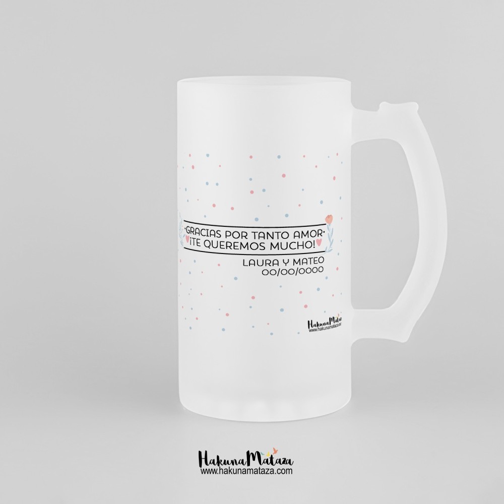 Jarra de cristal personalizada - Eres la mejor madre