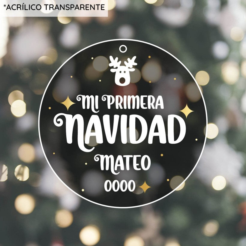 Adorno acrílico Navidad - Mi primera Navidad Adorno acrílico Navidad - Mi primera Navidad