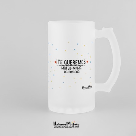 Jarra de cristal personalizada - Super papá Jarra de cristal personalizada - Super papá