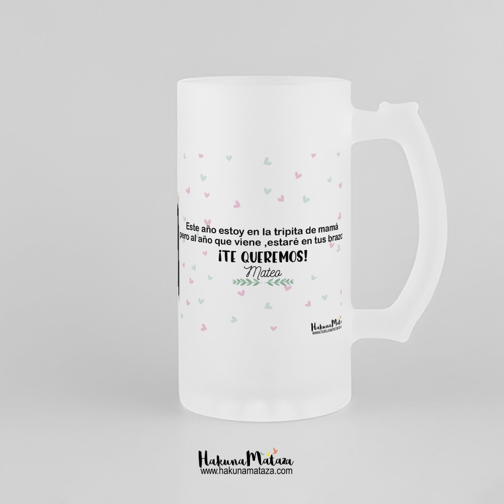 Jarra de cristal personalizada - Ecografía