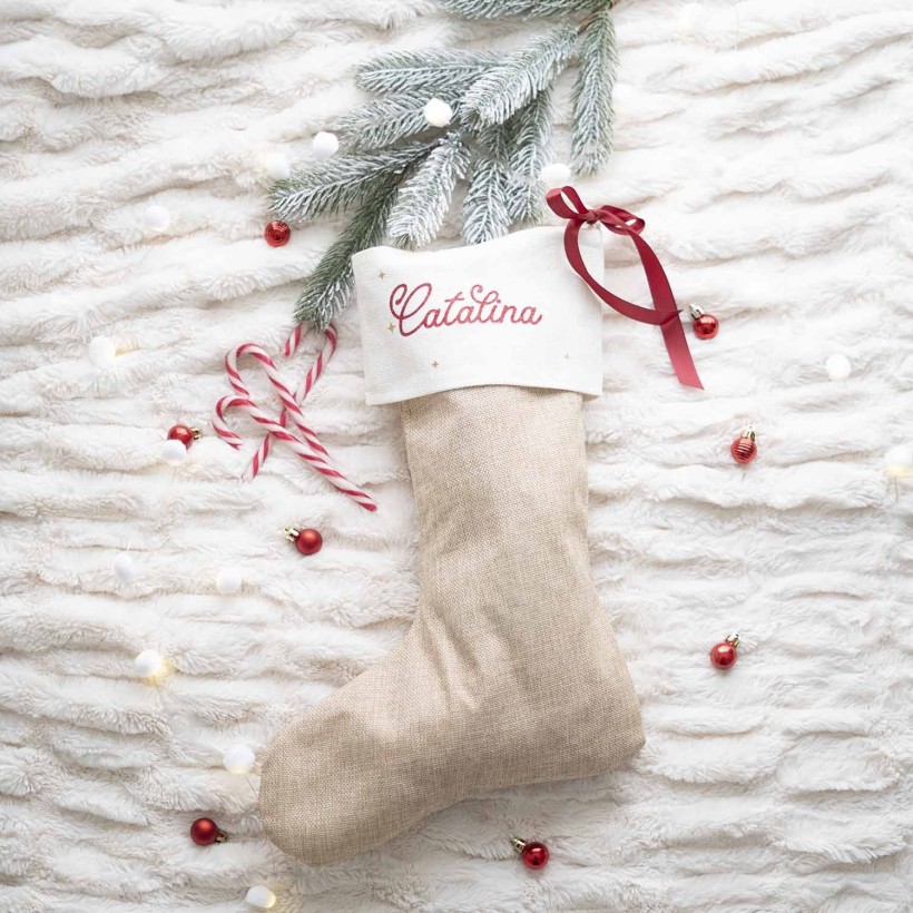 Calcetín de Navidad personalizado Calcetín de Navidad personalizado