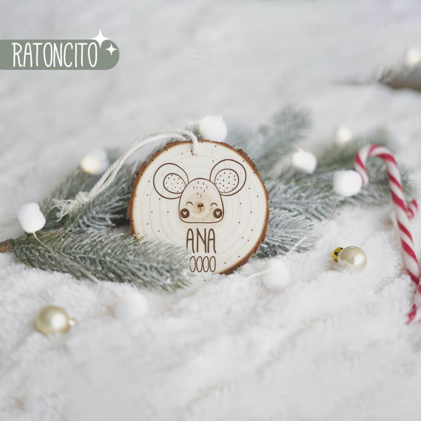 Rodaja árbol de navidad - Animalitos Rodaja árbol de navidad - Animalitos