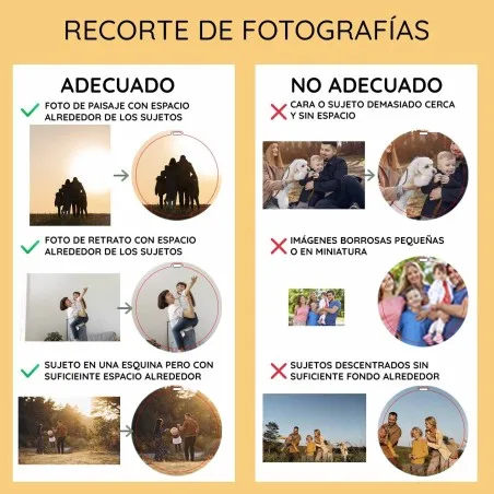 Adorno Navidad con foto completa · diseño
