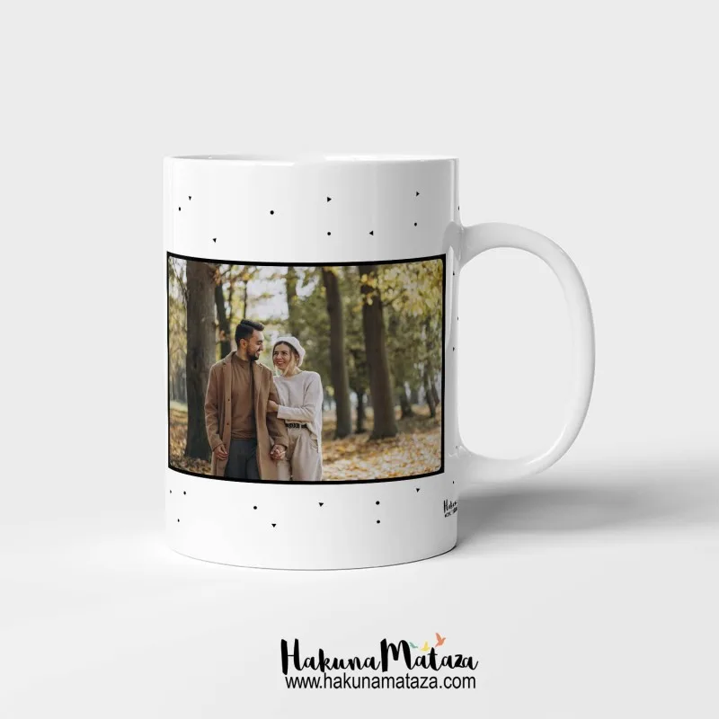 Taza personalizada con foto - Fecha y coordenadas geográficas · detalle