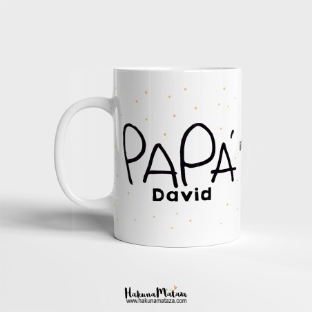 Taza personalizada para papá - Escritura niños Taza personalizada para papá - Escritura niños