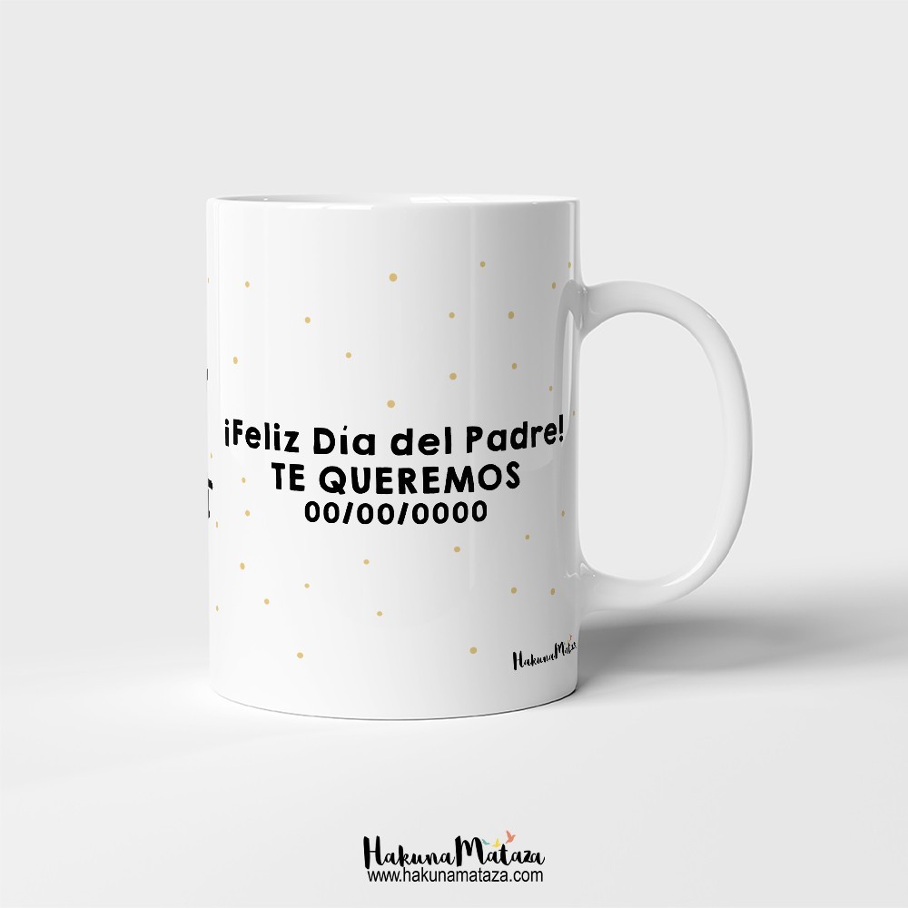 Taza personalizada para papá - Escritura niños