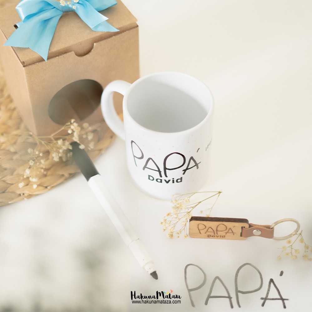 Pack taza escritura para papá