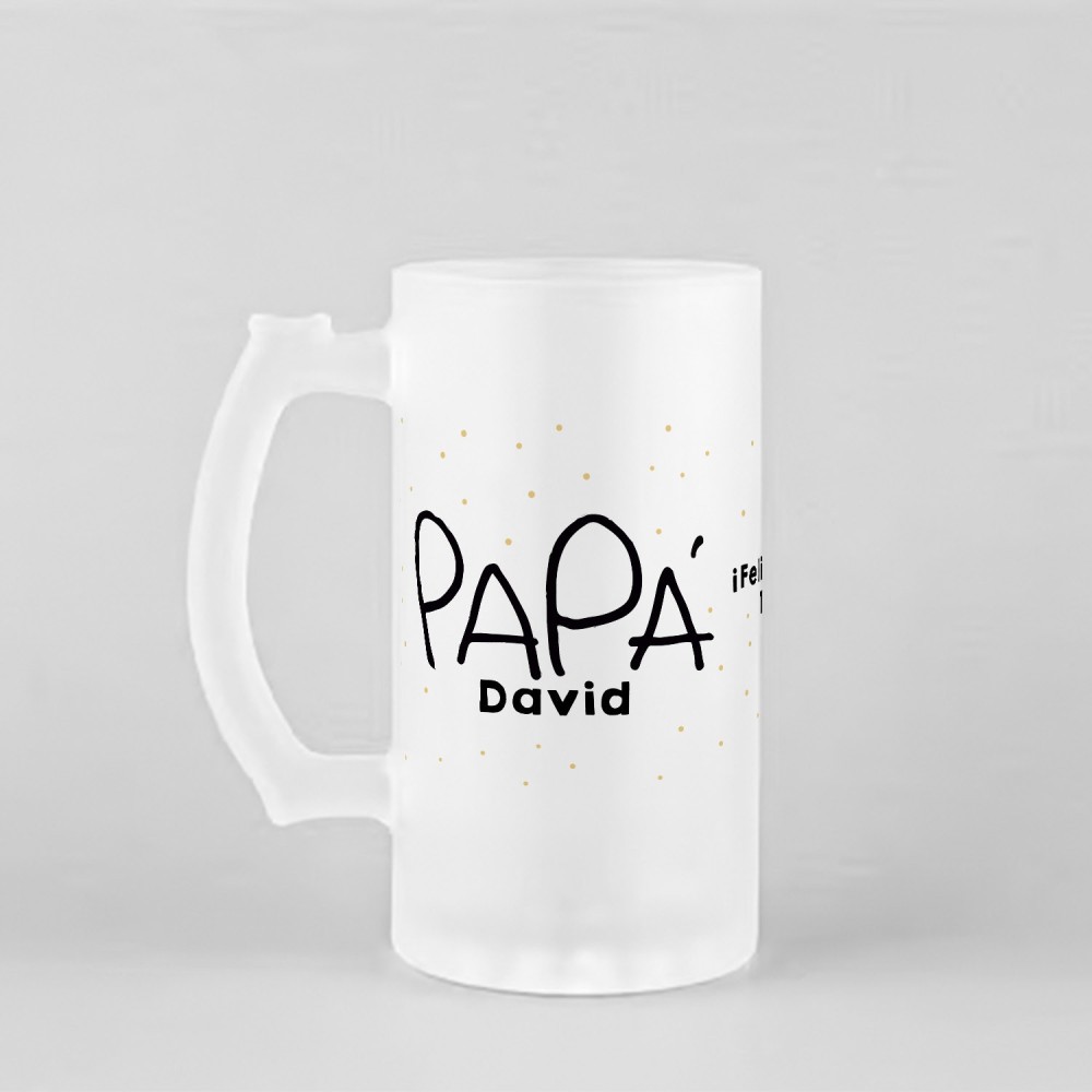 Jarra personalizada para papá - Escritura niños