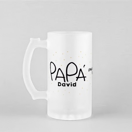 Jarra personalizada para papá - Escritura niños