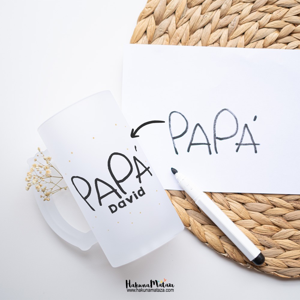 Pack jarra escritura para papá