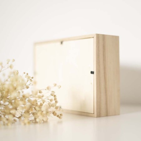 Hucha de madera personalizada - Acuarela inicial y nombre Hucha de madera personalizada - Acuarela inicial y nombre