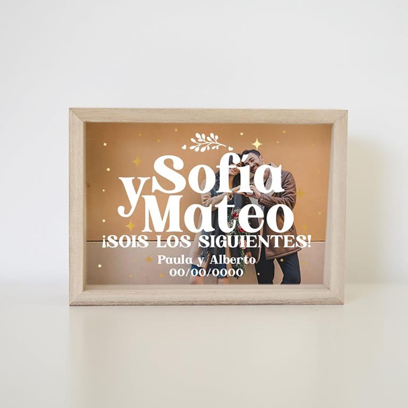 Percha personalizada madera - Iniciales