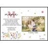 Lámina con foto personalizada - Inicial - Mamá floral