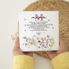 Azulejo personalizado - Inicial floral - mamá