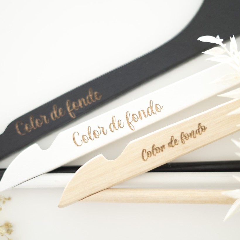 Percha personalizada madera - Rizo Percha personalizada madera - Rizo