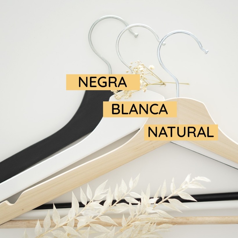 Percha personalizada madera - Iniciales Percha personalizada madera - Iniciales