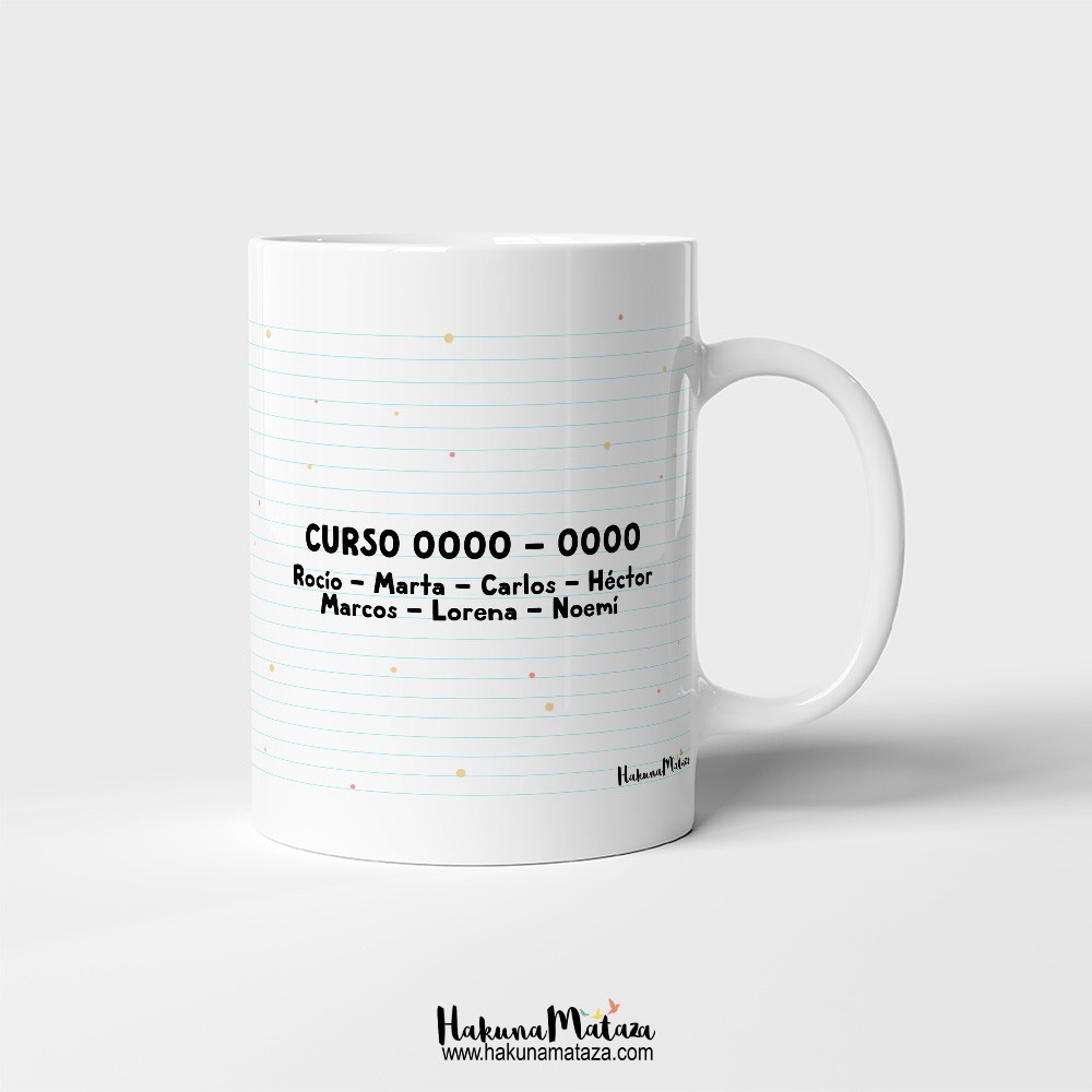 Taza personalizada - Profe, un millón de gracias