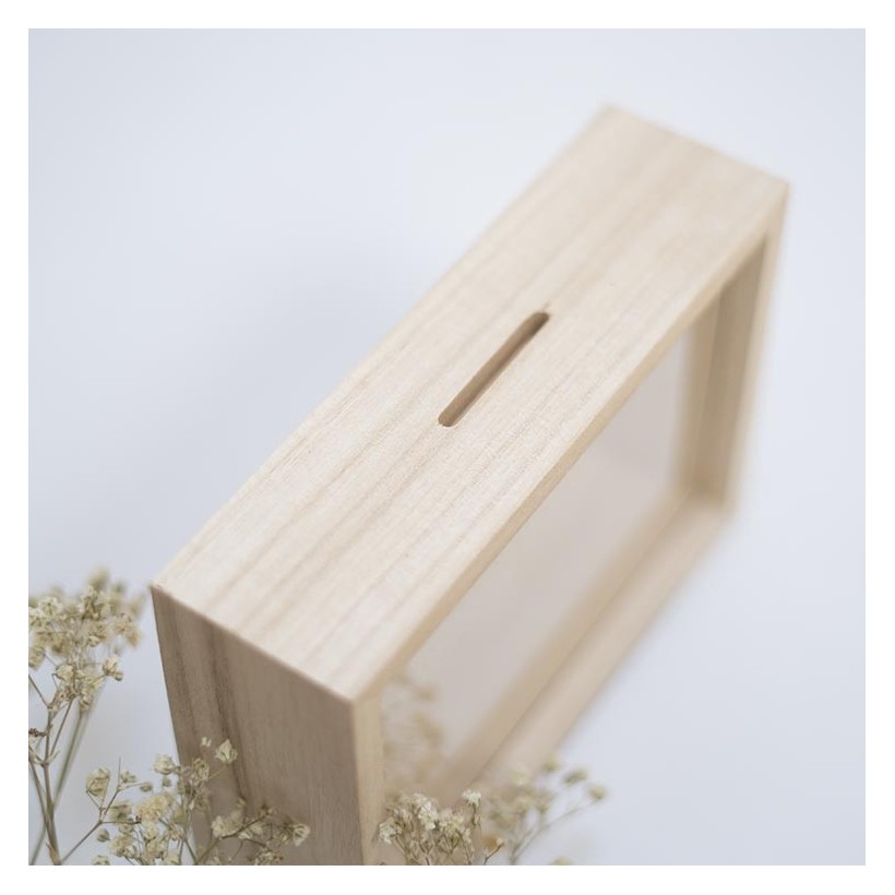 Hucha de madera personalizada - Arcoíris Hucha de madera personalizada - Arcoíris
