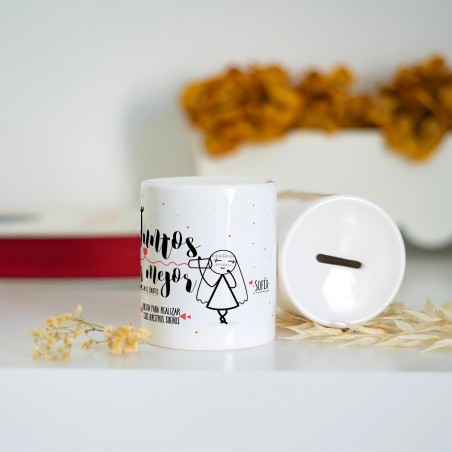 Hucha personalizada - Juntos es mejor Hucha personalizada - Juntos es mejor