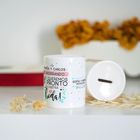 Hucha - Id ahorrando que queremos ir pronto a vuestra boda Hucha - Id ahorrando que queremos ir pronto a vuestra boda