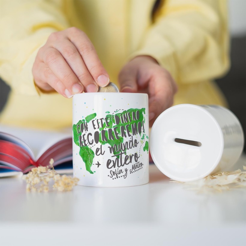 Hucha - Con este dinero recorremos el mundo entero Hucha - Con este dinero recorremos el mundo entero