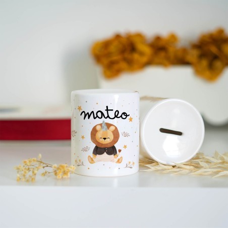 Hucha - Infantil animales acuarela