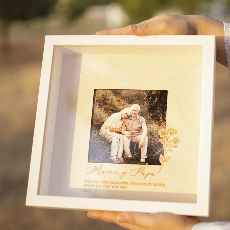 Marco de fotos personalizado - Floral / Ramas · otra vista