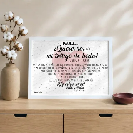 Lámina personalizada - ¿Quieres acompañarme en mi boda? | Hakuna Mataza