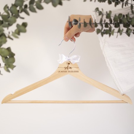 Percha personalizada madera - Rizo