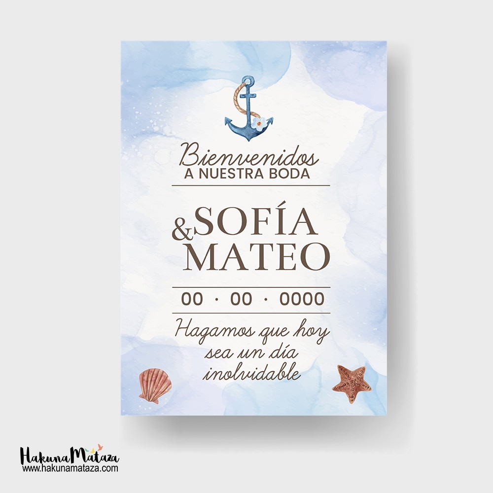 Cartel de bienvenida - Ancla