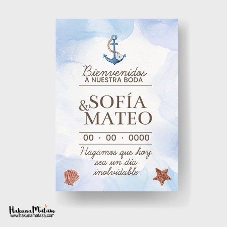 Cartel de bienvenida - Ancla