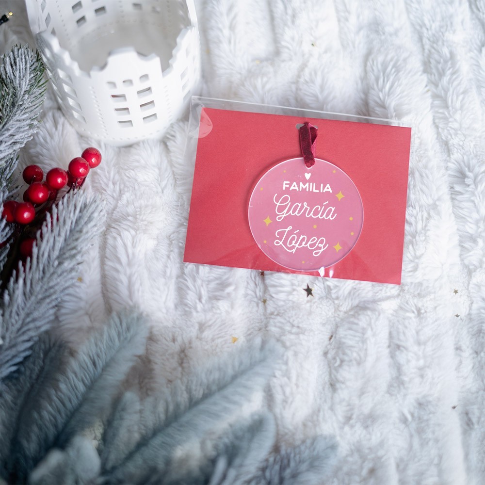 Adorno acrílico Navidad - Familia