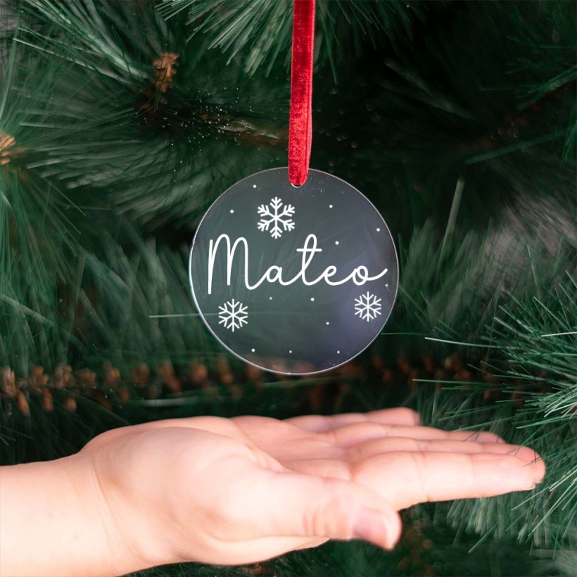 Adorno acrílico Navidad - Nombre Adorno acrílico Navidad - Nombre