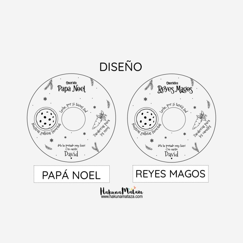 Bandeja - Reyes Magos / Papá Noel