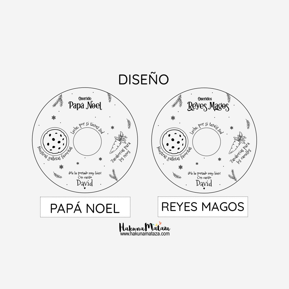 Bandeja Reyes Magos / Papá Noel