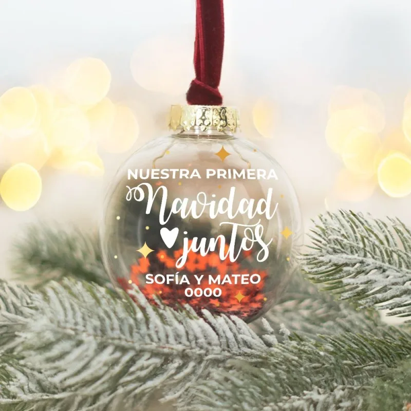 Bola de Navidad personalizada - Nuestra primera Navidad juntos | Hakuna Mataza