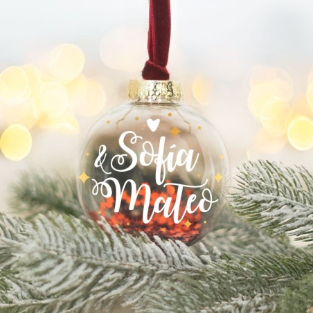 Bola de Navidad personalizada - Pareja