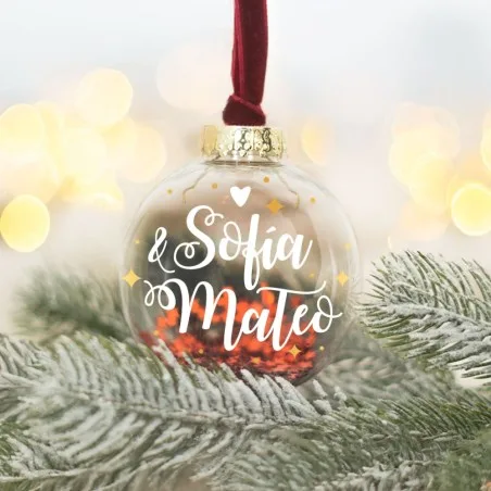 Bola de Navidad personalizada - Pareja | Hakuna Mataza