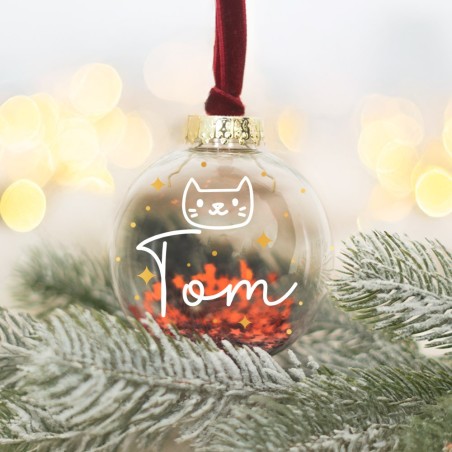 Bola de Navidad personalizada - Gato