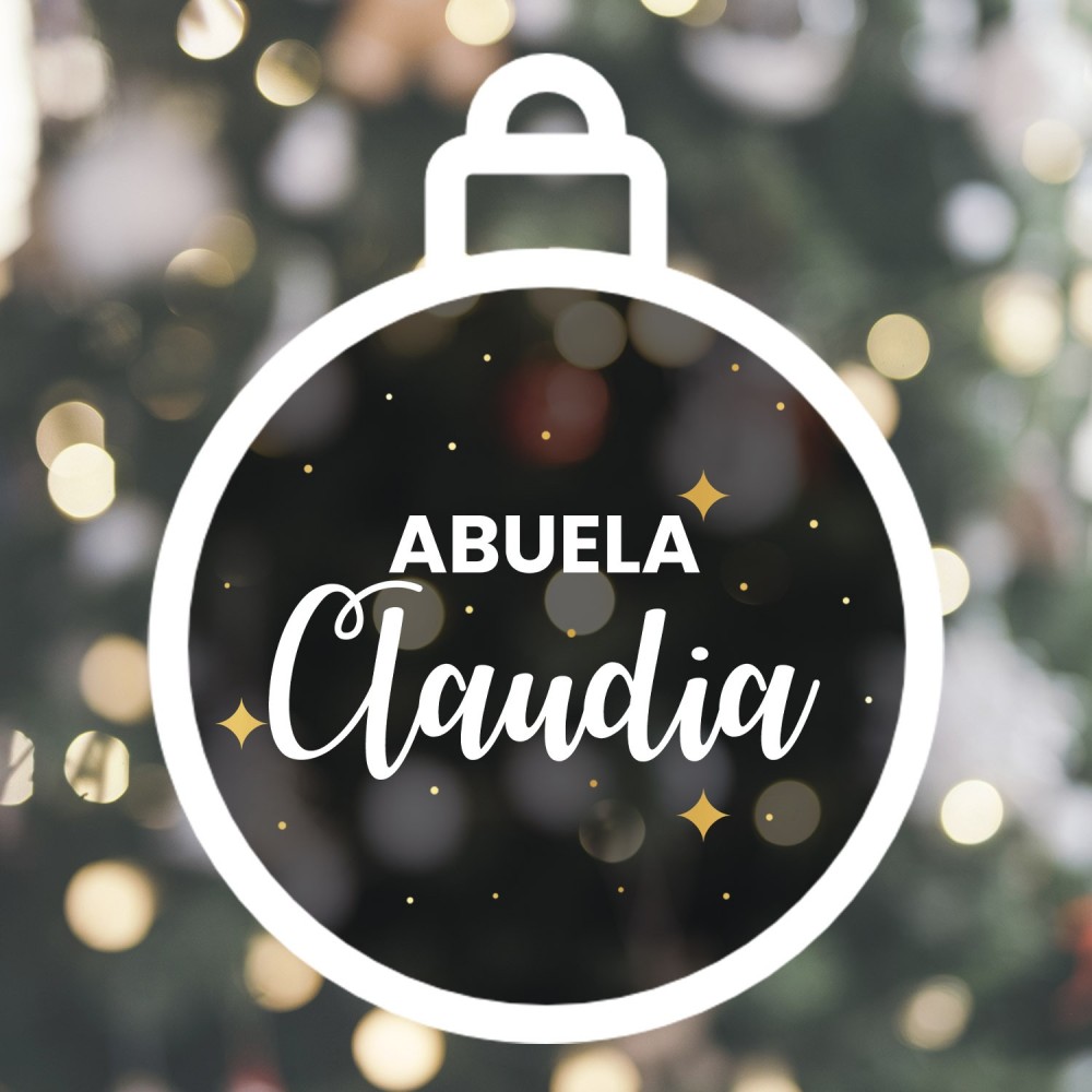 Bola de Navidad personalizada - Parentesco familia