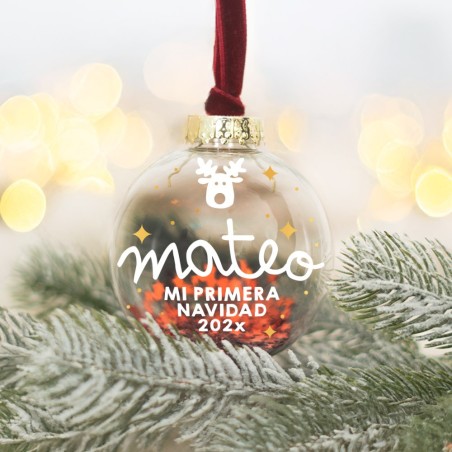 Bola de Navidad personalizada - Mi primera Navidad